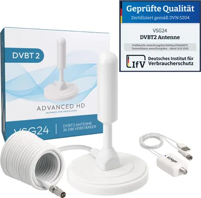 Produktbild von DVB-T2 HD Antenne mit 36DBi Verstärker AVK25-PLUS
