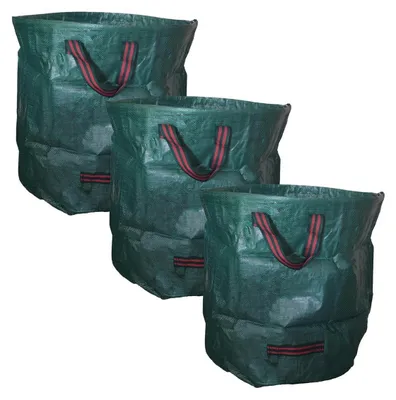 Produktbild von 3er Set Laubsack 170 Liter, 60 x 60 cm grün