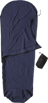 Produktbild von Cocoon MummyLiner Microfleece rechts Hüttenschlafsack (+8°C Wärmeleistung / Max. Körpergröße 190cm / Gewicht 0,83kg) twilight