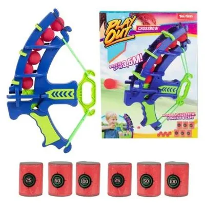 Produktbild von Toi-Toys Armbrust Spielzeug Set mit Schaumstoffbällen und Zielen