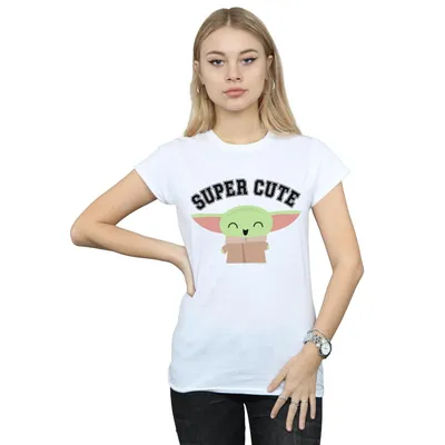 Produktbild von Star Wars - "The Mandalorian Super Cute" T-Shirt für Damen BI43136 (M) (Weiß)
