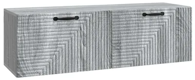 Immagine prodotto di vidaXL Mobile TV da parete Sonoma grigio 98 x 31 x 30 cm