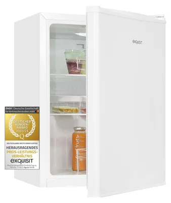 Produktbild von Exquisit Mini Kühlschrank KB60-V-090E weissPV | 52 l Nutzinhalt | Weiß