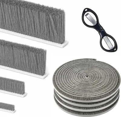 Imagen del producto de Burlete autoadhesivo, 12 metros, 9 mm x 23 mm, para ventanas y puertas