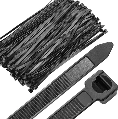 Zdjęcie produktu dla Opaski Zaciskowe Trytki 3,6 x 200 mm - 100 szt. Czarne Odporne Na UV 11300