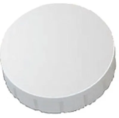 Obrázek produktu pro MAUL Magnet kulatý 10 kusů 0,6 kg plast ferit nerozbitný erodovaný lakovaný Ø 2,4 x 0,8 cm bílý