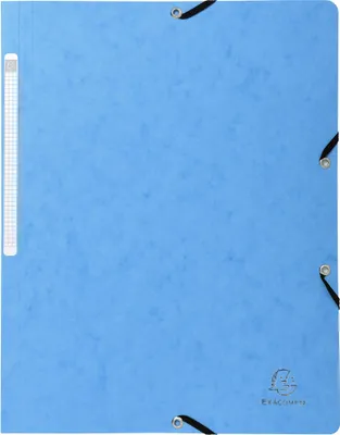Image de Exacompta 25x Chemise à élastique sans rabat 400gm2 A4 Turquoise 5569E