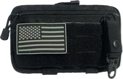 Produktbild von INF Multifunktionale Outdoor-Taktische Gürteltasche – Kompakte Nylon Handytasche Schwarz