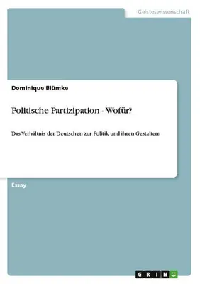 Zdjęcie produktu dla Politische Partizipation - Wofür?