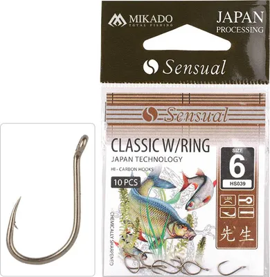 Zdjęcie produktu dla Mikado Háček Sensual Classic W/ring Vel. 6 Lbr 10 Ks
