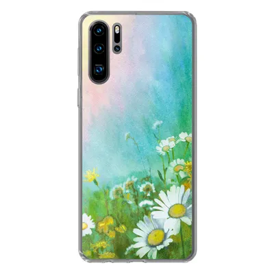 Produktbild von MuchoWow® Handyhülle Schutzhülle Hülle für Huawei P30 Pro Gänseblümchen - Sonne - Sommer Silikon Softcase Handy Hülle - Schutzdeckel