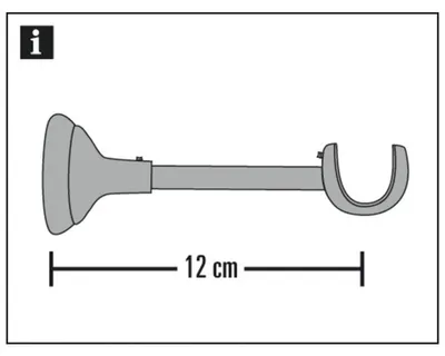 Produktbild von Gardinia Träger Winsdor offen bronze, 12 cm