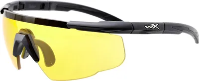 Image de Lunettes tactiques Wiley X Saber Advanced 300 jaune pâle, montures noires