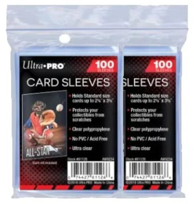 Immagine prodotto di Ultra Pro Standard Regular Soft: 200 protezioni per carte da gioco - dimensioni standard, trasparenti