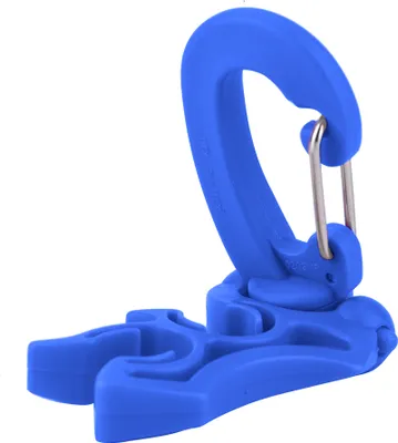 Produktbild von Tauchrohrhalterung mit Clip, Schnalle, Regler und Schlauchhalter, BCD, für Schnorcheln, blau