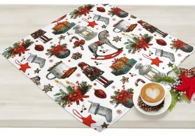 Immagine prodotto di Tovaglia NATALE - 50x50 cm - Rosso