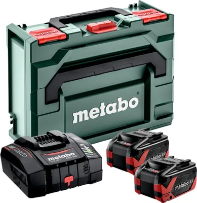 Produktbild von Metabo Basis-Set 2 x LiHDX 8.0 Ah + ASC 290 + metaBOX 145