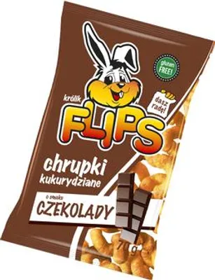 Zdjęcie produktu dla Flips Chrupki Kukurydziane o Smaku Czekoladowym 70g Sante
