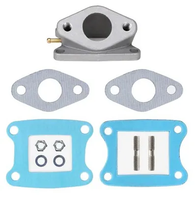 Produktbild von Ansaugstutzen 24mm + Dichtung Membranblock + Dichtung Ansaugstutzen für Honda MT MB MTX MBX 50 - Citomerx