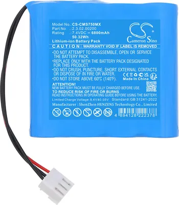 Immagine prodotto di TECHTEK Batteria compatibile con [CONTEC] HMS7500 sostituisce 2.3.02.00200