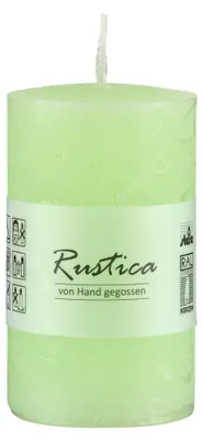Produktbild von durchgefärbte Rustic Kerzen Gentlemay Grün 150 x Ø 70 mm, 1 Stück