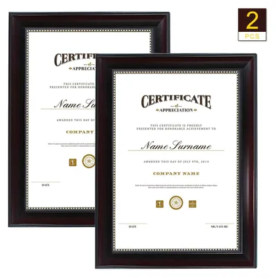 Productafbeelding van A4 Houten Diploma Fotolijst voor Afstudeercertificaten
