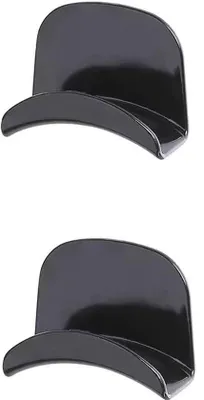 Produktbild von Zwei schwarze Universelle Wandhalter für Kopfhörer Gamecontrollerhalter Kopfhörerstandardeinrichtung Unter Büro Haken für Kopfhörer