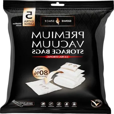 Produktbild von Famanu Vakuum Taschen Extra Groß 100x80cm - Wiederverwendbar, Platzsparend