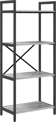 Immagine prodotto di vidaXL Libreria a 4 ripiani, 56 x 34 x 133,5 cm, realizzata in legno composito