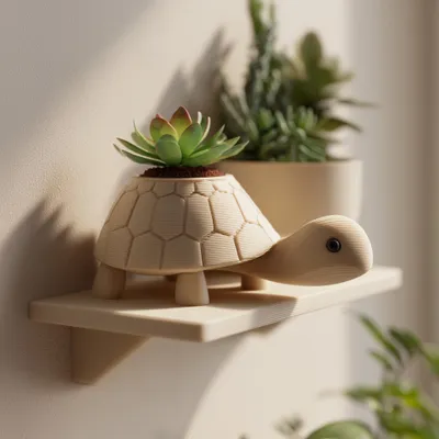 Schildkröten-Pflanzregal – Decords Wandregal, Produktansicht 1