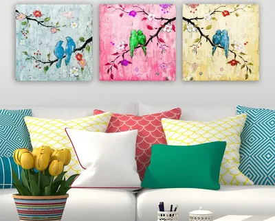 Immagine prodotto di Wallity, drprc9031- RMY1205, Quadro colorato, Quadro su tela, 90 x 30 cm, 100% tela