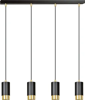 Obrázek produktu pro Lustr Emibig 4xGU10 30W FUMIKO 4 BL/GOLD 817/4