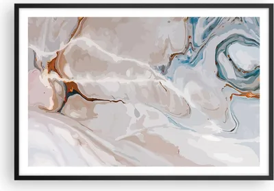 Produktbild von Gerahmtes Poster - Schwarzer Rahmen - Abstraktion modern - 91,5x61 cm - Wand Bild - Wanddeko - Wandbilder - Kunstposter - Wandposter - Bilderrahmen - Bilder - Kunstdruck - Wandbild - P2BAA91x61-4050
