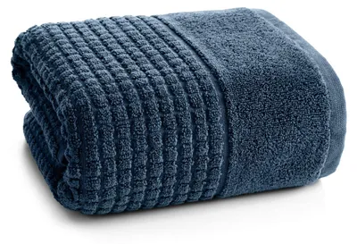 Zdjęcie produktu dla Granatowy ręcznik do rąk BELLA 30x50 bawełna krateczka