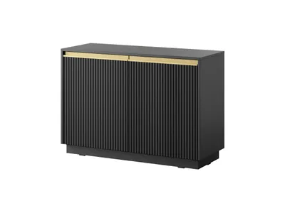 Produktbild von AX LIVING Kleine Kommode Lirio K103 103 cm modern und stilvoll schwarz