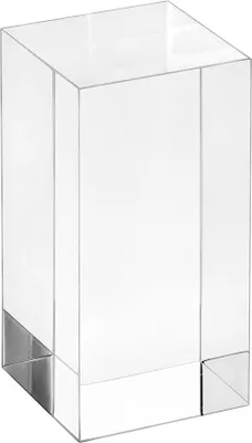 Produktbild von Acrylblock 40x40x80mm transparent, rundum glänzend polierte Seitenkanten / Acryl / Acrylglas / massiv / klar / farblos / Dekoration - Zeigis®