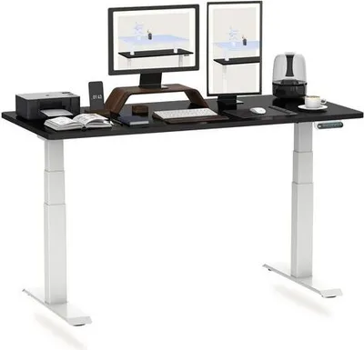 Produktbild von FLEXISPOT Schreibtisch PREMIUM E6 Höhenverstellbarer Schreibtisch, Dual-Motor, 3-Fach-Teleskop,140x80cm