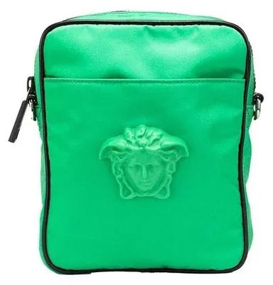 Image de Versace sac bandoulière en nylon vert