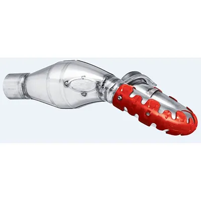 Productafbeelding van Uitlaatbochtbeschermer (4-takt), lang 40 cm, rood