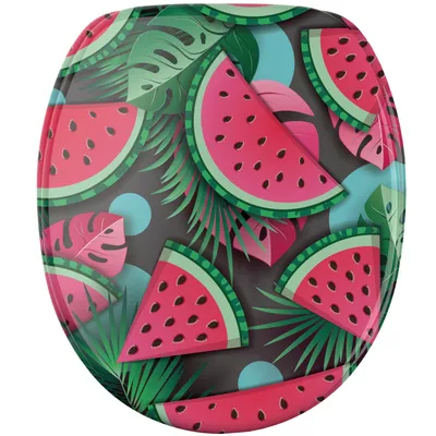 Produktbild von SANILO® WC-Sitz mit Absenkautomatik Melone, Toilettendeckel direkt vom Hersteller, Klodeckel, Klobrille, WC Deckel, Toilettensitz, Toilettenbrille