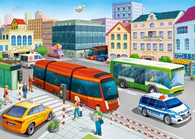 Zdjęcie produktu dla Puzzle 100 elementów „City Square” Castorland 111183