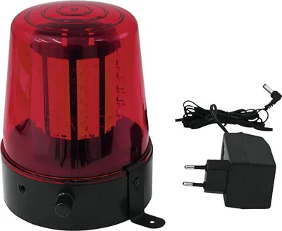 Polizeilicht Feuerwehrlicht LED ROT - 108 LEDs - Geschwindigkeit regelbar - inkl. Netzteil
