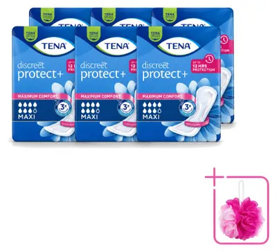 Productafbeelding van 6 x TENA Discreet Maxi inleggers voor incontinentie bij ernstige blaaszwakte - voordeelverpakking - 6 stuks