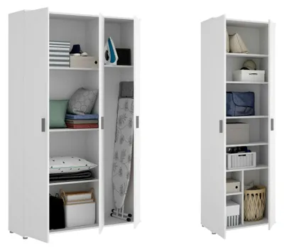 Produktbild von Brumano - Großer Mehrzweckschrank, 177x190h cm Weiß, Modular
