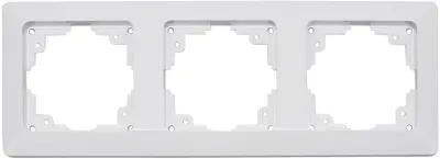 Produktbild von ChiliTec 22789 MILOS 3-fach Rahmen weiß matt