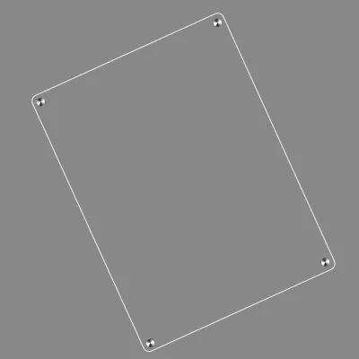 Zdjęcie produktu dla Przezroczysta akrylowa magnetyczna miesięczna i tygodniowa tablica do planowania kalendarza na lodówkę 40 * 30 cm