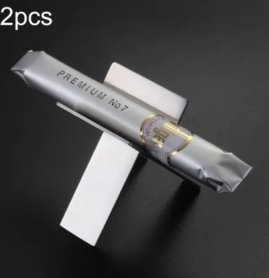 Produktbild von 2 Stück Zigarrenständer Zigarrenhalter Edelstahl Tragbar Klappbar Silber, Farbe:Silber