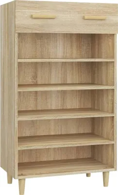 Obrázok produktu pre vidaXL Botník Sonoma dub 60x35x105 cm odvodený výrobok z dreva