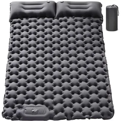 Obrázek produktu pro Dvojitá spací podložka s polštářem, ultralehká nafukovací matrace na spaní 196 * 125 * 9 cm