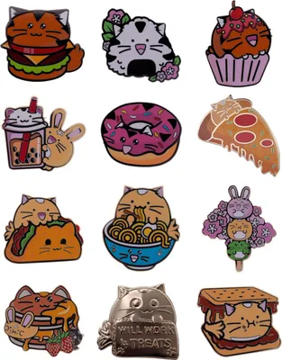 Obrázek produktu pro Fuzzballs Ansteck-Pins Mystery Pin Badge Display (12)